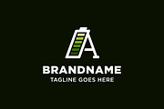 Letter A Battery Modern Logo, a Branding & Logo Template by Pray Art Design Studio (Thumbnail 2 of 2)