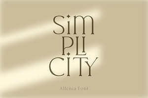 Allenia Serif - Modern Font