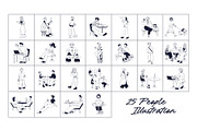 Café People – Hand-Drawn Coffee Shop, a Person Illustration by Invisual Studio (Thumbnail 2 of 14)