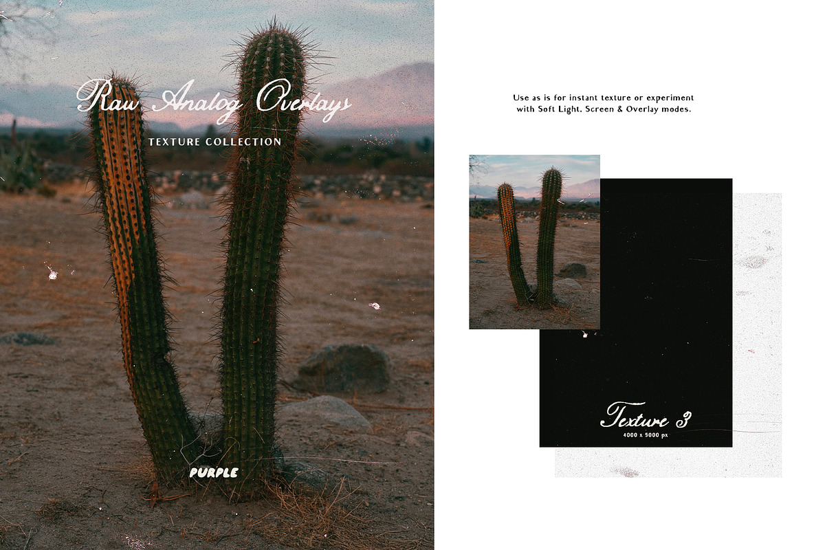 Raw Analog Texture Overlays, a Texture Graphic by Purple (Photo 3 of 31)