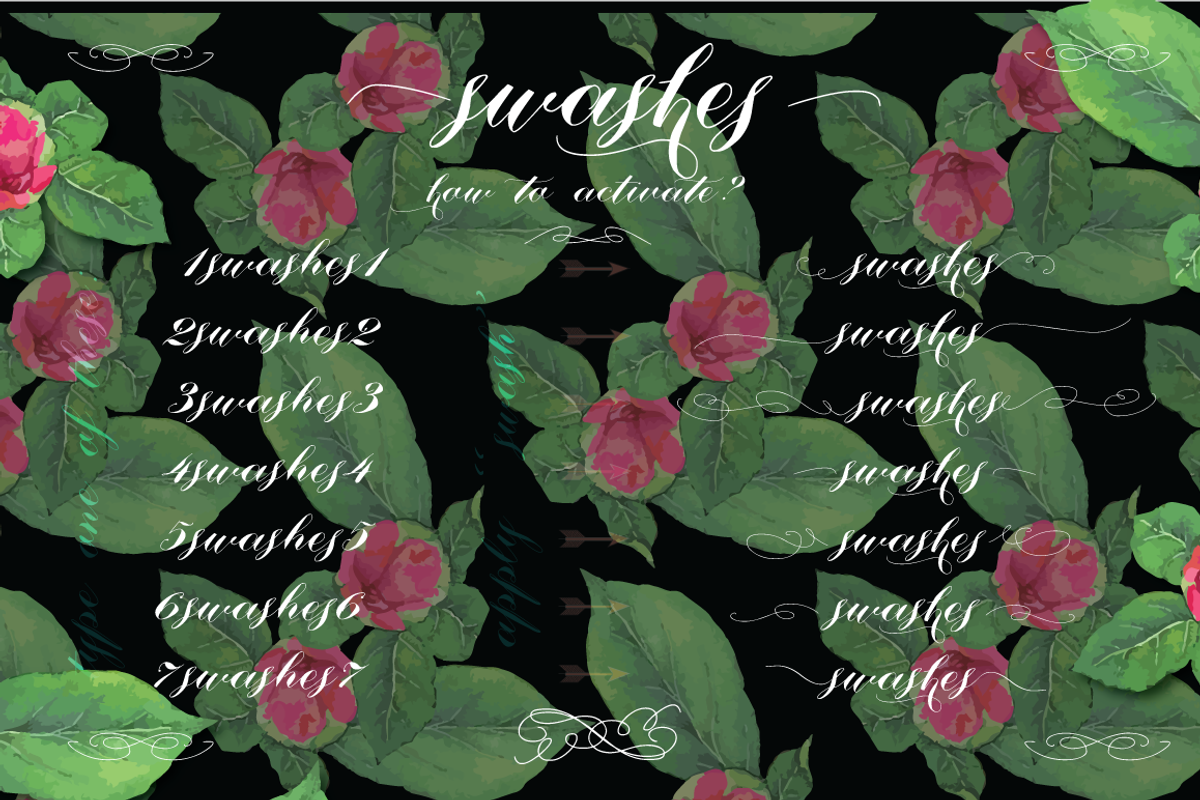 Script Font - Nistiver Black otf preview 3