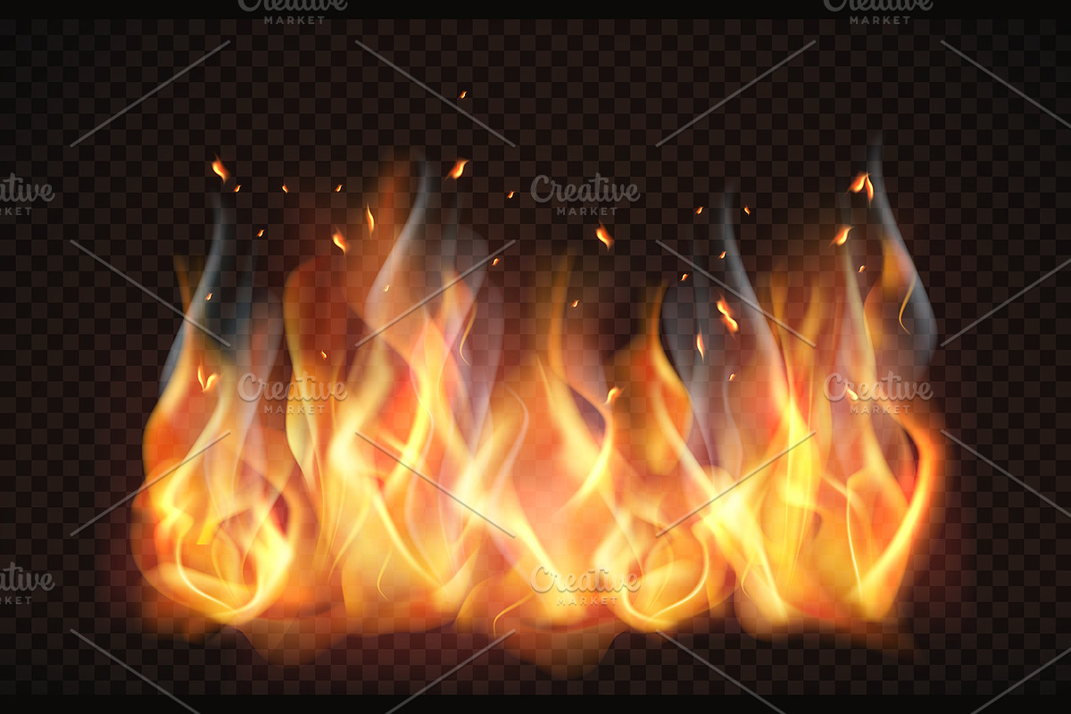 Realistic fire flames, a Texture Graphic by StudioVin