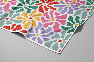 Colorful Abstract Flower Pattern