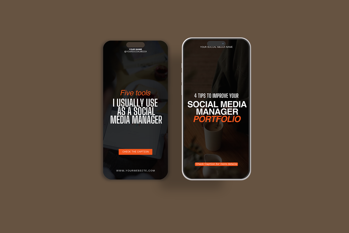 Black & Orange - Instagram Reel, a Social Media Template by My Template Studio (Photo 2 of 13)