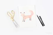 Watercolor Fox Digital Graphics, an Animal Illustration by WeLivedHappilyEverAfter (Thumbnail 4 of 4)