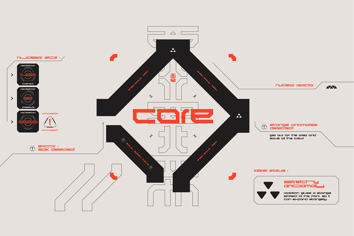 Revolution Extended font, a Font by XAL (Photo 3 of 7)