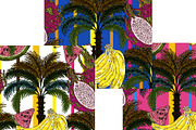 Banana Watermelon Dragon Fruit, a Pattern Graphic by NayaChu (Thumbnail 5 of 9)
