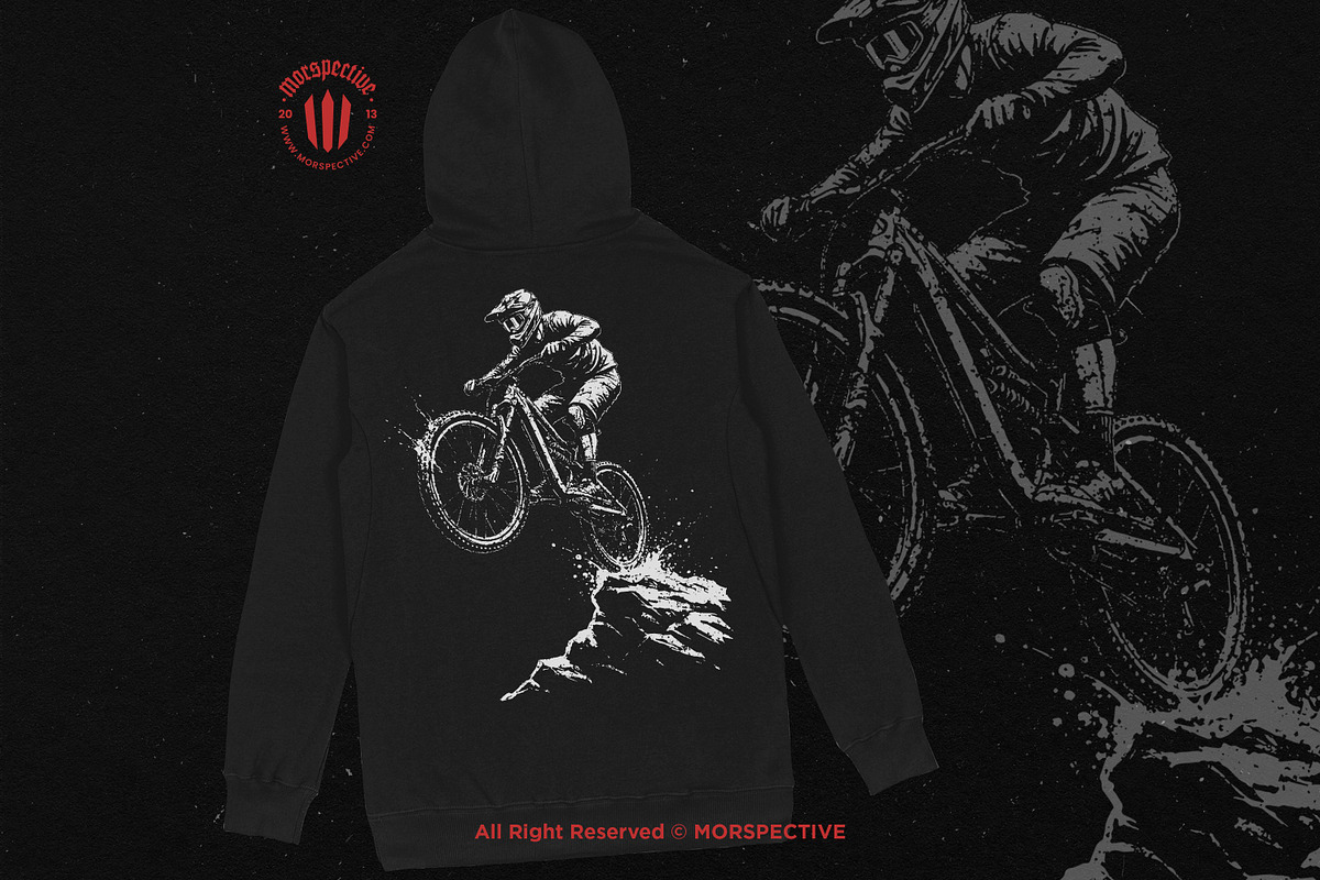 10 Bundle Dark Art Mountain Bike, an Illustration by Morspective (Photo 4 of 7)