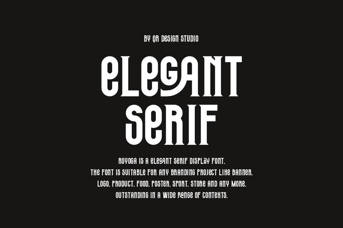 Royoga - Elegant Serif & Yoga Font, a Serif Font by QR Design Studio (Photo 3 of 9)