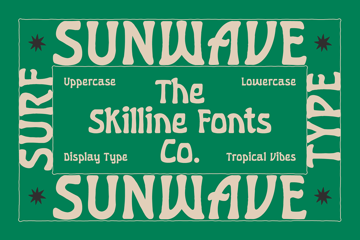 SFC Sunwave, a Serif Font by Skilline Supply Co. (Photo 1 of 10)