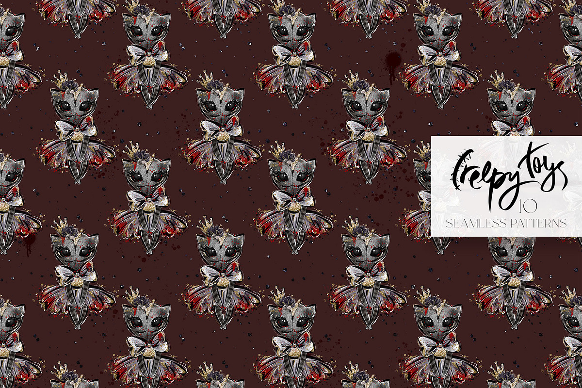 Creepy Halloween Voodoo Patterns, a Pattern Graphic by KaramfilaS (Photo 10 of 14)