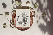 Black & white pomegranates, an Object Graphic by Jeanna Draw (Thumbnail 2 of 8)