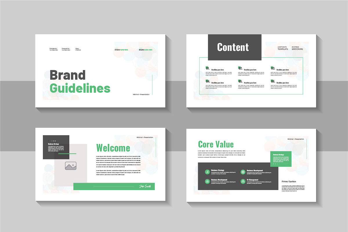 Brand guideline presentation deck, a Presentation Template by Pavel_design (Photo 2 of 4)