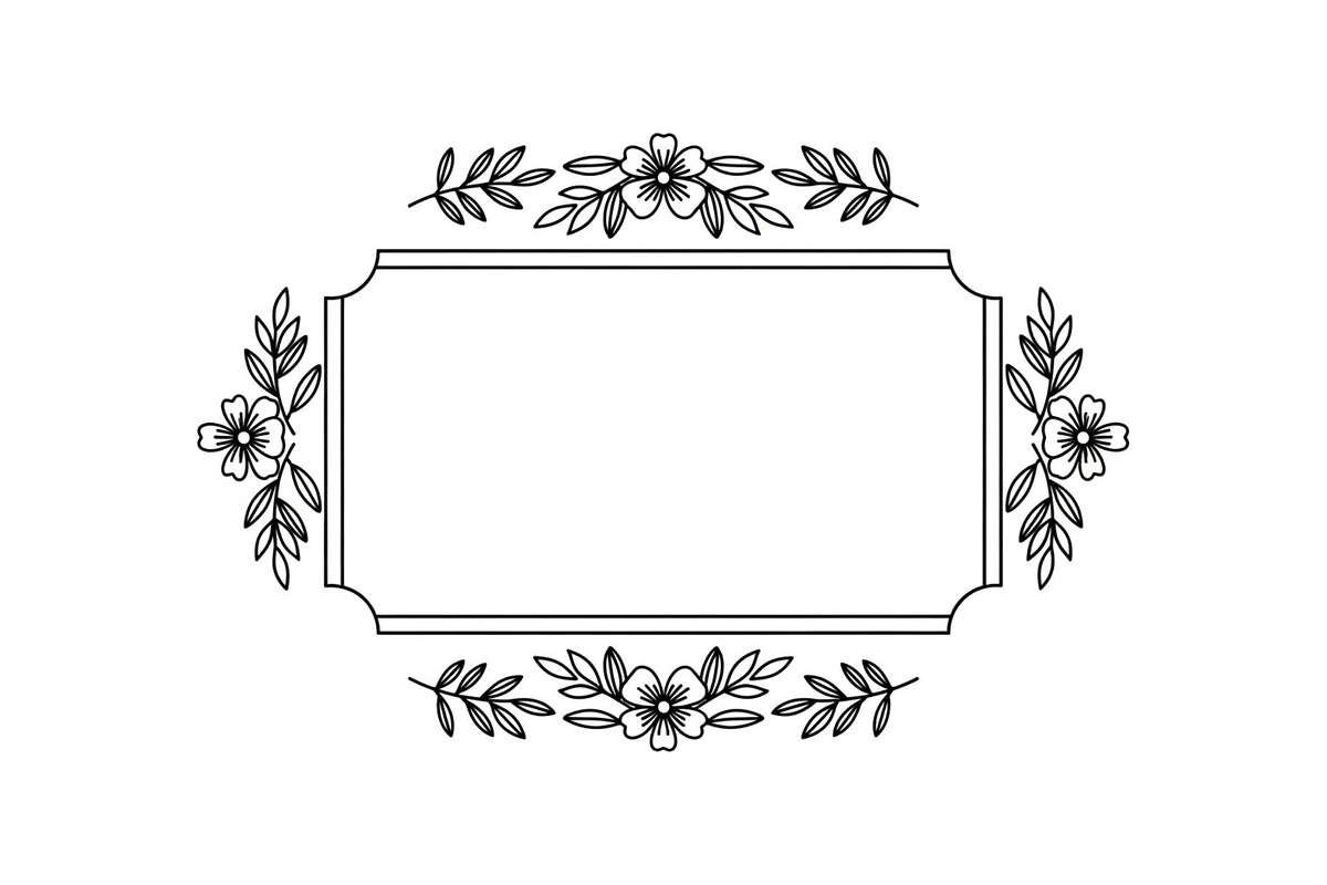 Vintage Floral Frame Vector Bundle, an Illustration by Designs_River (Photo 16 of 51)