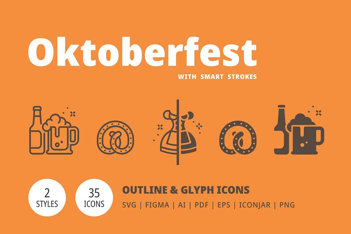 Oktoberfest Icons, an Outline Icon by Amogh Design (Photo 1 of 7)