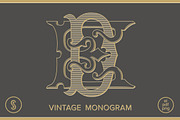 DE Monogram ED Monogram, a Branding & Logo Template by Shuler Studio (Thumbnail 1 of 6)