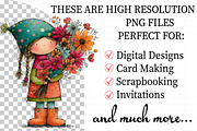 Watercolor Valentines Gnome Clipart, an Illustration by Daily.Designs (Thumbnail 2 of 5)
