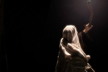 Light shining on a shepherd, a Holiday Photo by Lightstock