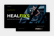 Healfixs Gym Keynote Presentation, a Presentation Template by Kren Studio (Thumbnail 3 of 8)