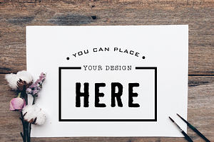 Vintage Template Stock Photo MockUps