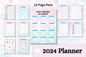 2024 Planner Journal Organizer