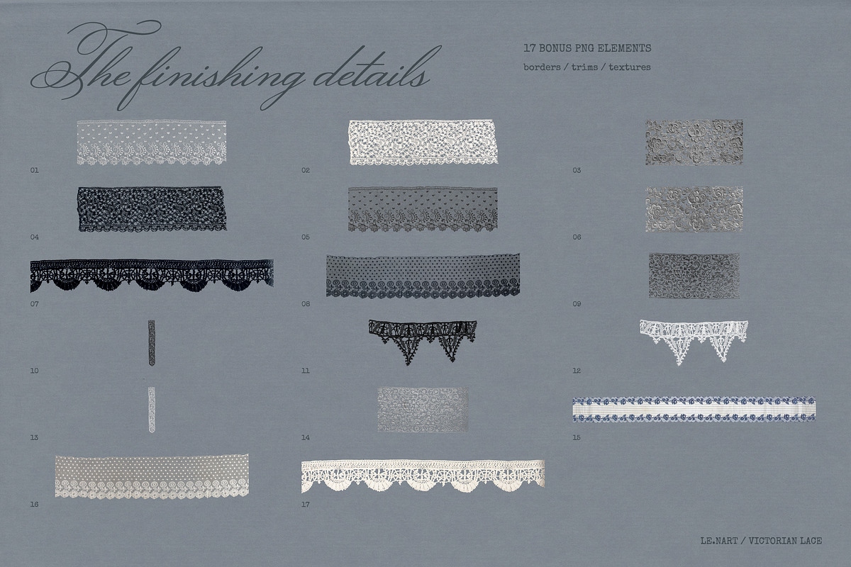 Victorian Lace Frames & Borders, an Object Graphic by Le.nart