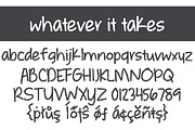 Whatever it Takes Bold, a Script Font by Brittney Murphy Design (Thumbnail 2 of 3)