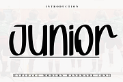 Junior, a Sans Serif Font by InermediaSTUDIO (Thumbnail 1 of 7)