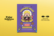 Karaoke Night Party Flyer Template, a Flyer Template by Tiptop Graphic (Thumbnail 1 of 5)
