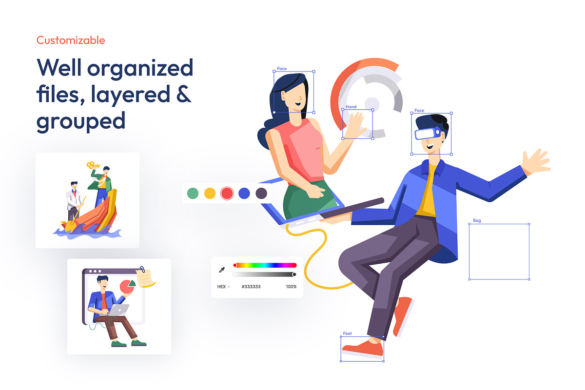 Business and Work illustration Set, a Work Illustration by Vectors Market (Photo 3 of 8)
