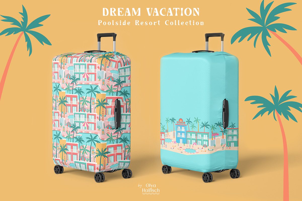 Dream Vacation Vector Collection, a Seasonal Illustration by Olya Haifisch (Photo 6 of 12)