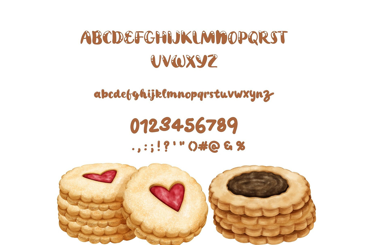 Cookie Jar Display Font Handwritten, a Slab Serif Font by Little Creative Scribbles (Photo 3 of 3)