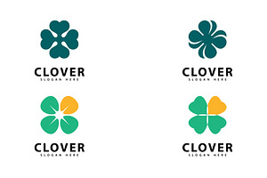 Clover Leaf Logo Template Design, a Graphic by T.Vooka