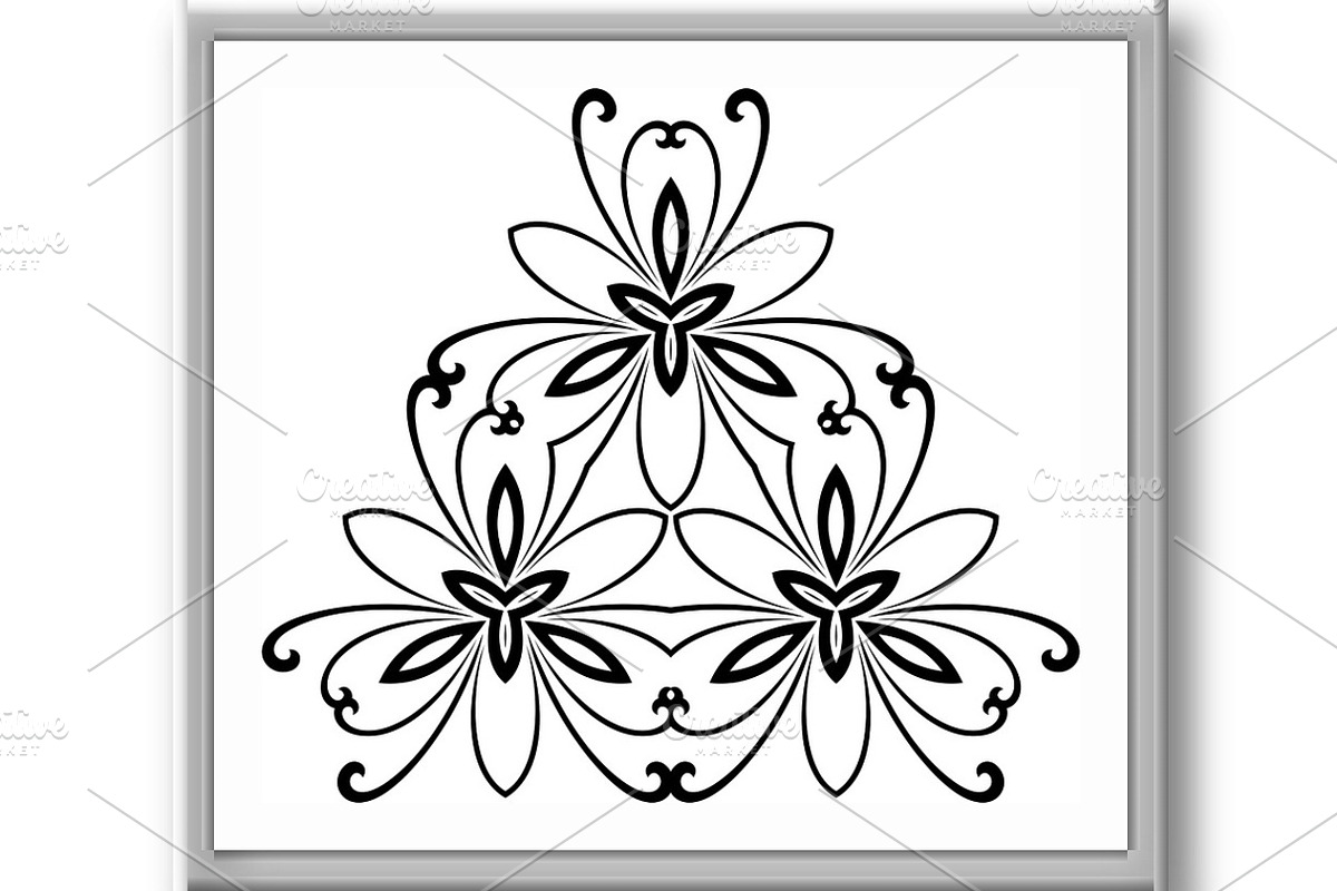 Damask Vector Pattern. Orient, a Decorative Illustration by FineArtStudio (Photo 3 of 3)