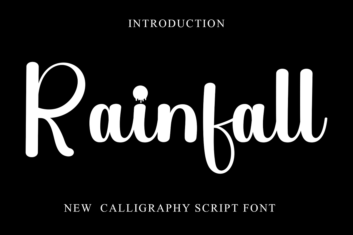 Rainfall, a Handwritten Font by InermediaSTUDIO (Photo 1 of 8)