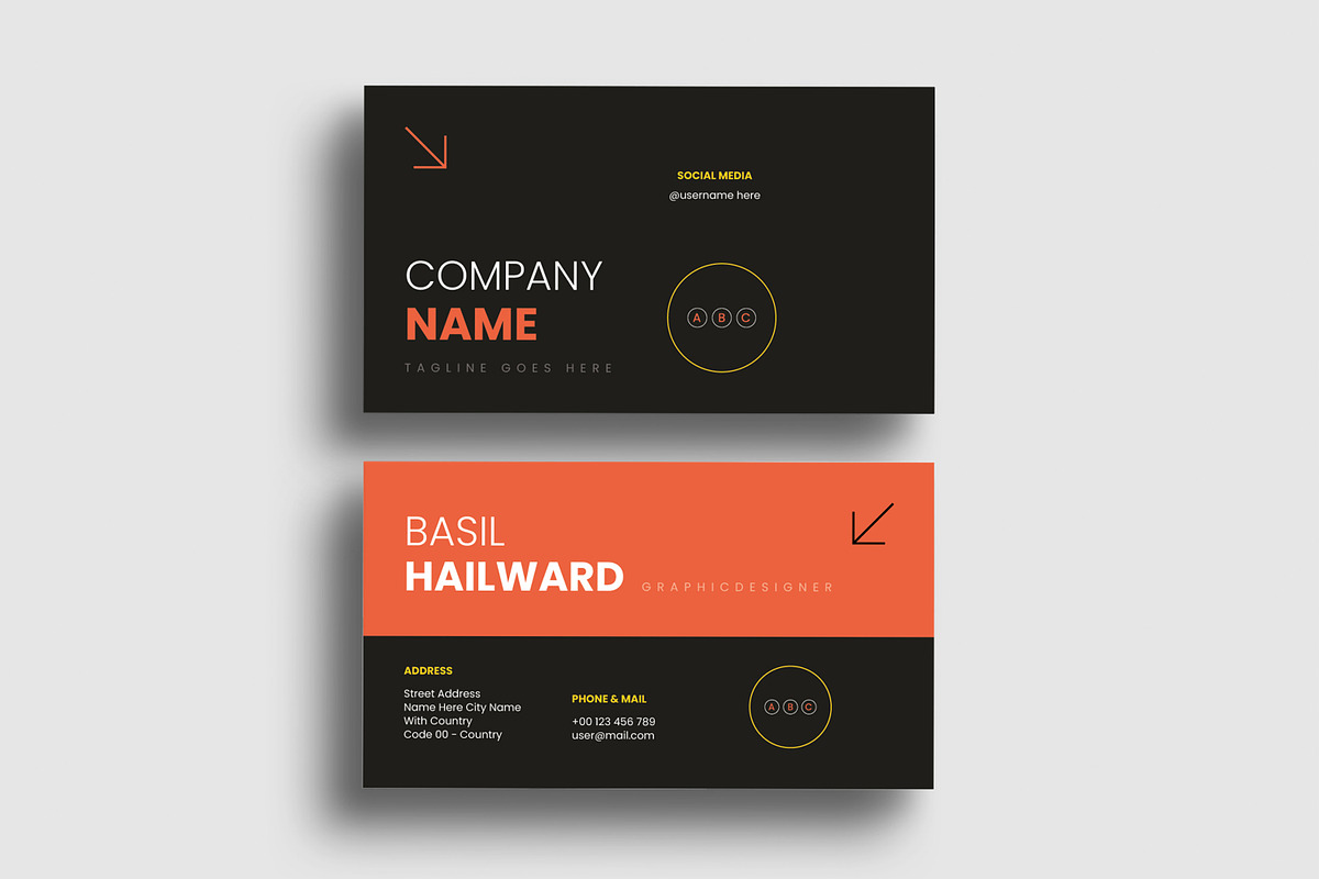 Minimalist Business Card Template, a Business Card Template by MightyDesign (Photo 2 of 6)