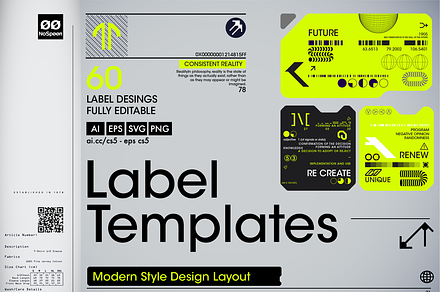 Label Templates, an Object Graphic by NoSpoon Design
