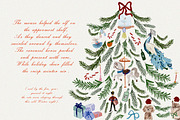Hand Drawn Christmas Watercolor Art, an Object Graphic by Laras Wonderland (Thumbnail 5 of 11)