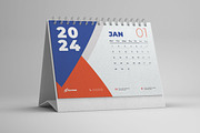 Desk Calendar 2024, a Stationery Template by Uiparvin (Thumbnail 1 of 2)