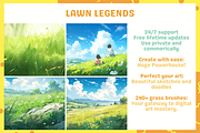 Grass Vegetation Nature Brushes, a Brush Add-On by nikiartcorner (Thumbnail 5 of 6)