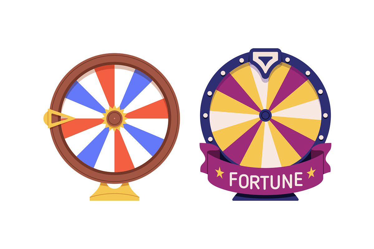 Fortune wheels, lucky roulettes set, an Object Illustration by Good Studio (Photo 5 of 7)