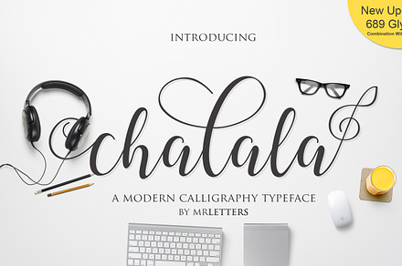 NEW Chalala Script, a Script Font by MrLetters