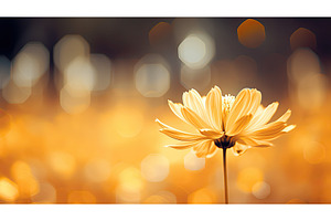 contrast yellow bokeh background ai, a Nature Photo by pikepicture