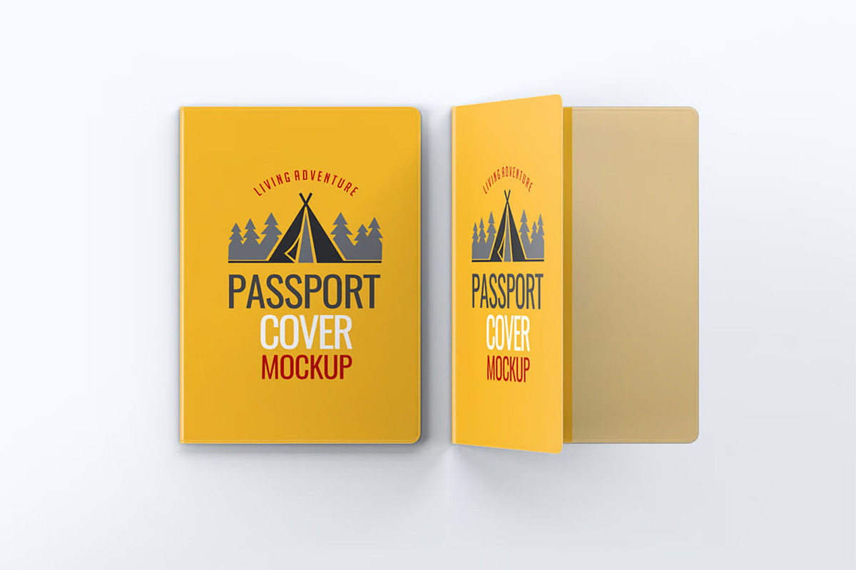 Passport Cover Mockup, an Advertising Mockup by Hubzway (Photo 2 of 6)