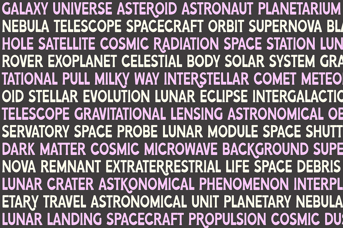 STARRY SKIES Retro Display Font, a Sans Serif Font by Blush Font Co. (Photo 2 of 3)