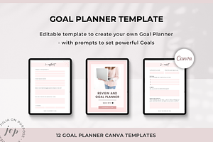 Goal Planner Workbook Canva Template