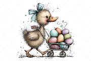 Whimsical Easter Animals Clipart, an Illustration by Craft Nest (Thumbnail 11 of 11)