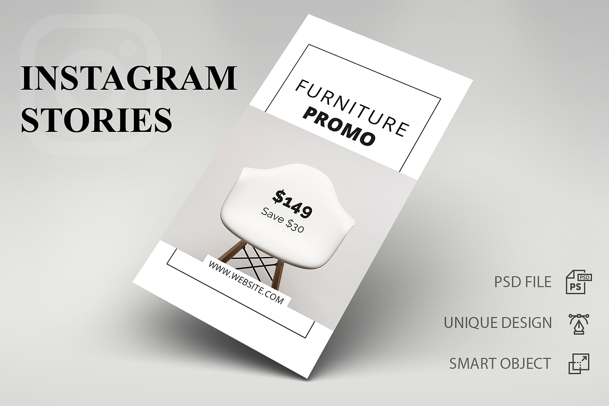 Furniture Instagram Stories, a Social Media Template by UNIK Agency (Photo 2 of 7)