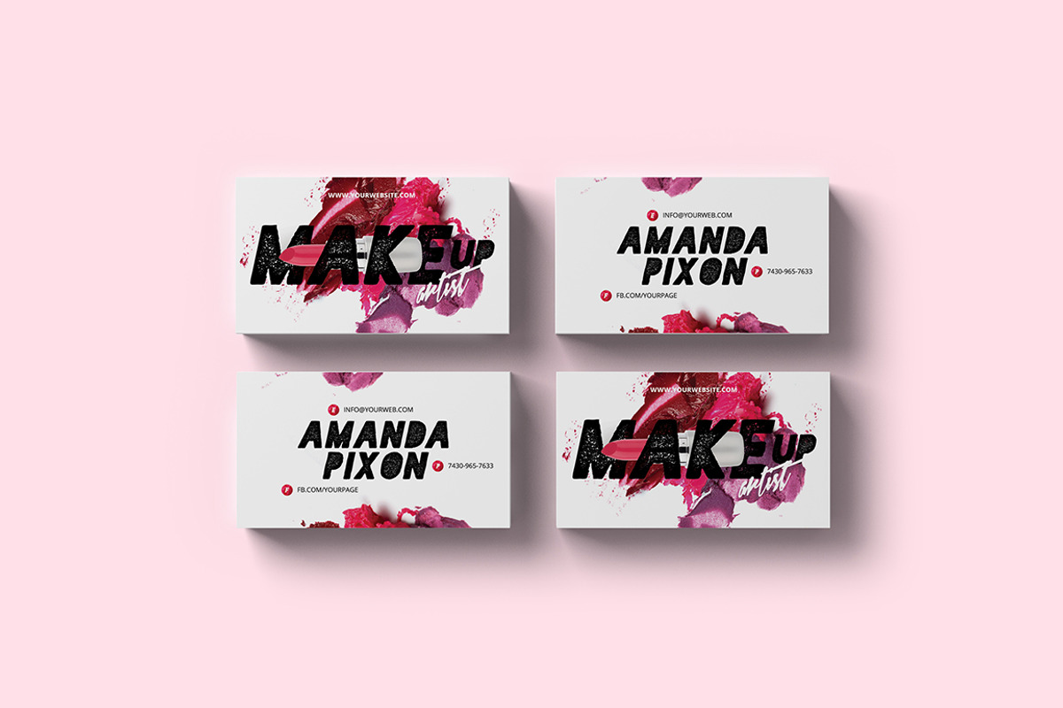 Makeup Artist - Business Card 68, a Business Card Template by Cooledition (Photo 4 of 5)