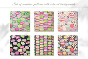 Seamless patterns of Macarons, a Pattern Graphic by Yummy (Thumbnail 3 of 10)